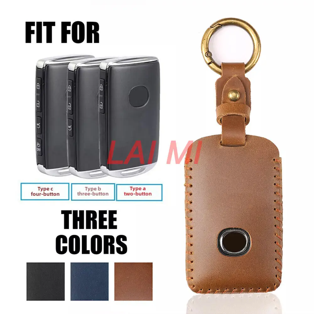 

Premium Leather Key Sleeve for Mazda Remote Keys:Fits 3,CX4,CX5,CX8,CX9,CX-30