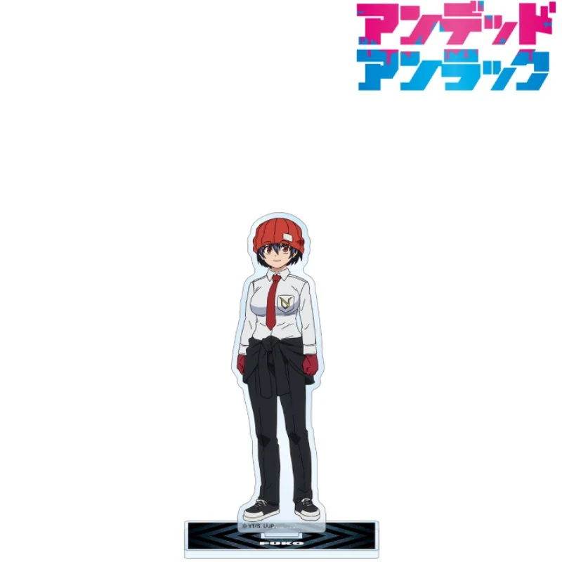 Anime Undead Unluck Andy Fuuko Izumo Human-shaped Acrylic Stand Model Plate Keychains Desk Decorations