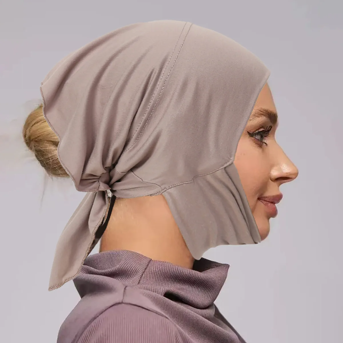 

Новый трикотаж под шарфом, хиджаб, внутренняя шляпа, женская мусульманская бандана, шапка-бини, арабский капот, шапки, повязки, шапочки, исламский тюрбан