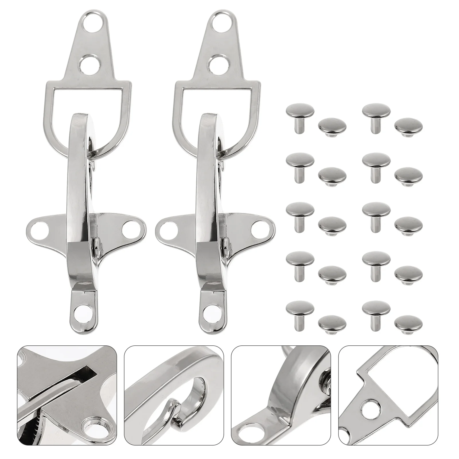 

1Pair Aircraft Buckle Sturdy Zinc Alloy Buckles for Sewing DIY Clothing Repair Waist Belt Fasteners Decorative Metal Hardware