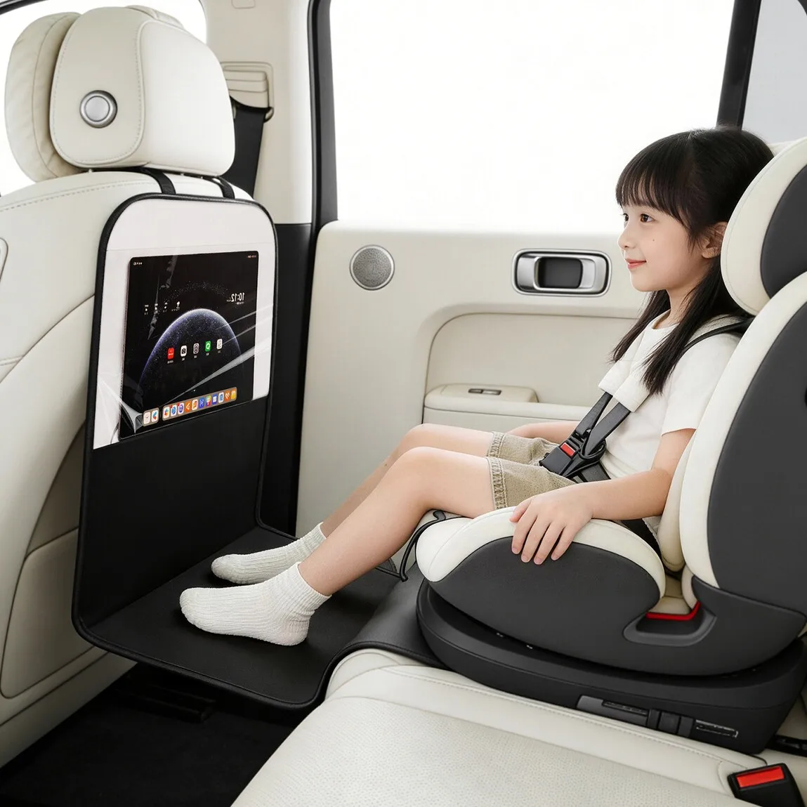 Universal Foldable Footrest for Car Child Safety Seat Adjustable Height Leg Support Foot Rest Pedal for Kids Car Seat