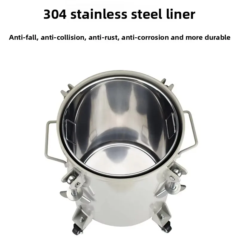 Pneumatic pressure barrel spray paint pressure tank, high pressure stainless steel spray tank, automatic mixing paint