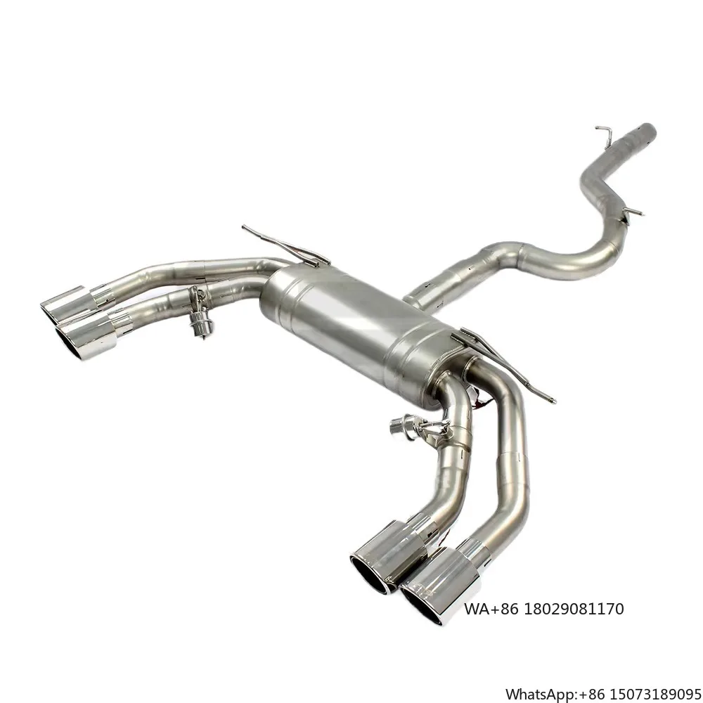 

Высокопроизводительная выхлопная система Valvetronic Catback для S3 2.0T 2019-2024, среднепроходные выхлопные трубы