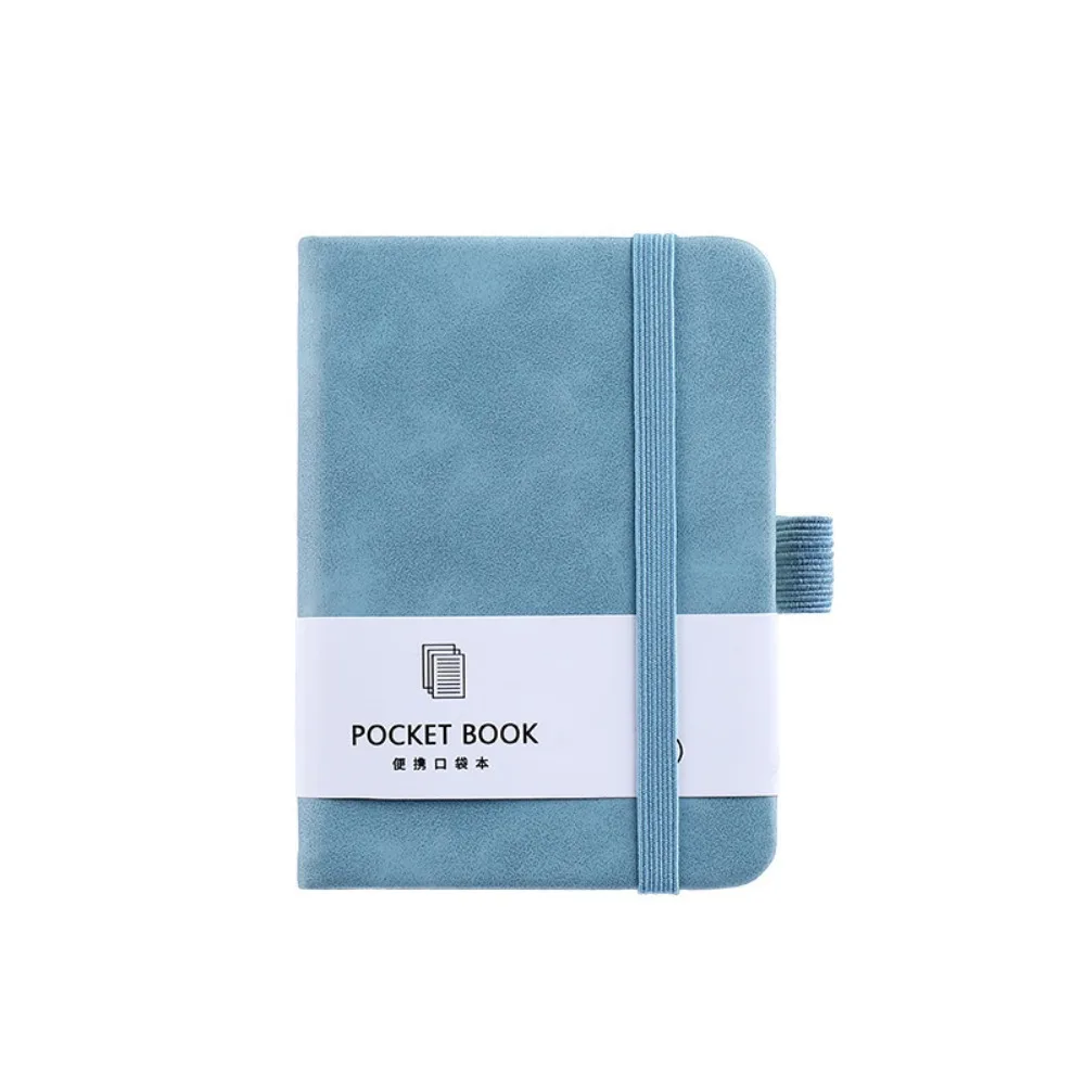 with Elastic Band A6/A7 Pocket Notepad Portable 100 Sheets Portable Mini Notebook Thickening Simple Style Taking Notes