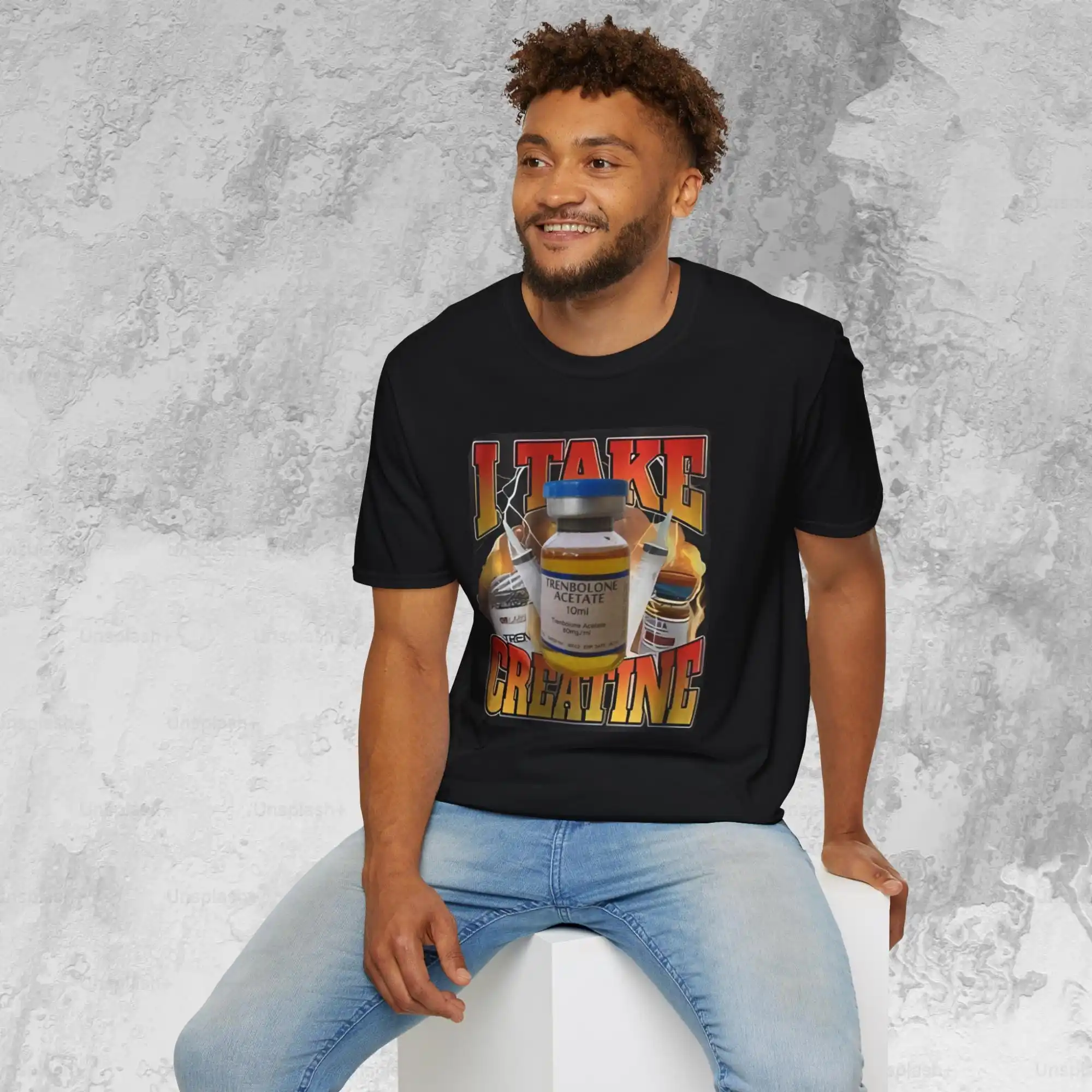 

Fun Fitness Graphic Printing Summer Autumn and Winter Pure Cotton Men's and Women's T-shirts Short Sleeves Luxury Outdoor Sports