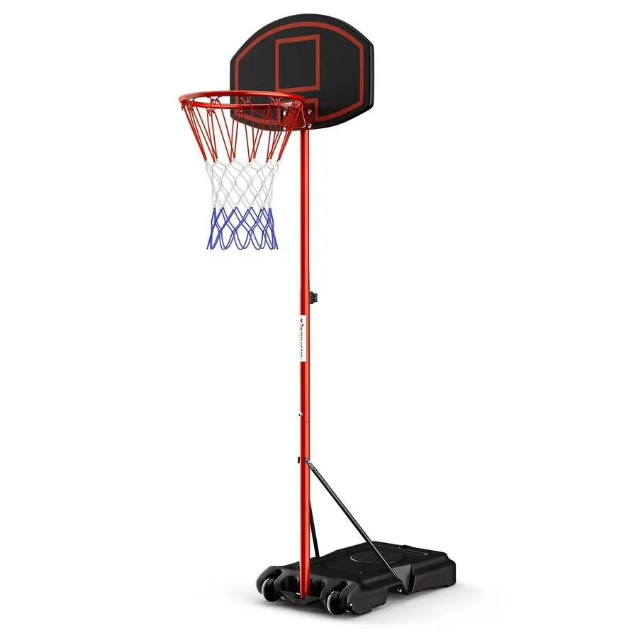 Portable Basketball Hoop, Height Adjustable Basketball Goal System 6.5FT8.5FT w Shatterproof Backboard, Fillable Base amp Wheels