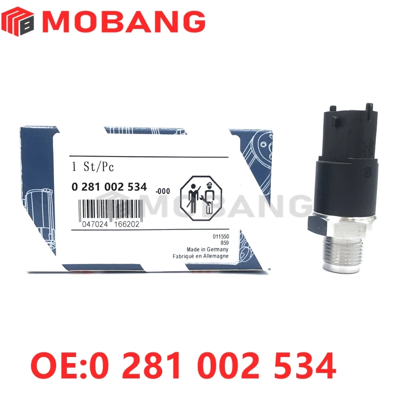 Sensor tekanan bahan bakar rel umum 0281002405 0281002475 0281002522 0281002534 0281002568 0281002652 untuk BMW 3 5 7 X5 2.5 3.0 D XD