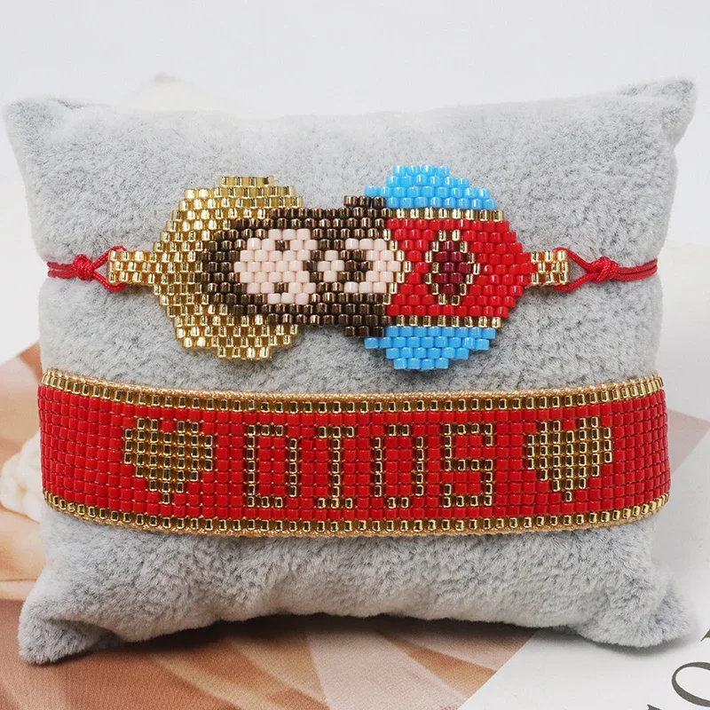 علي الإبداعية يسوع تصميم سوار ميوكي حبة للنساء ديوس رسالة أساور دينية أساور الموضة العصرية مجوهرات #2