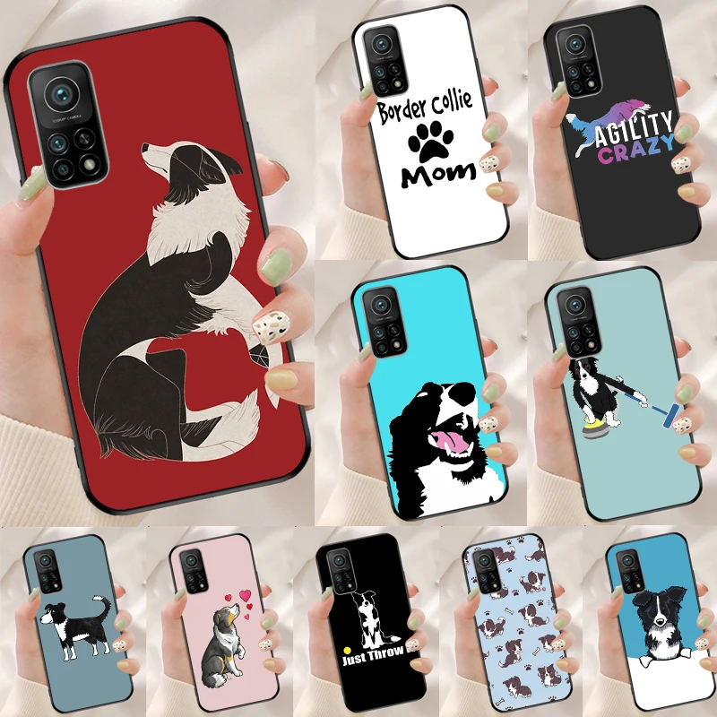 Border Collie Dog Cover For Xiaomi 14 Ultra 15 13 11T 12T 13T 14T Pro POCO X7 Pro X3 X5 X6 M6 F5 F6 Pro Case