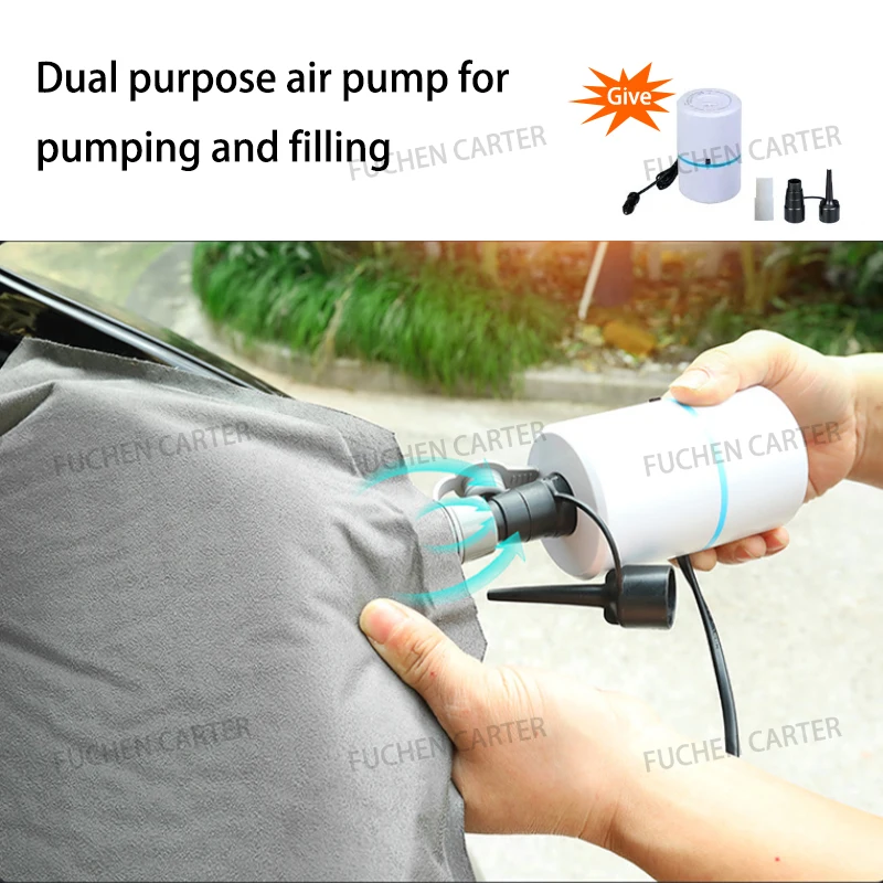 Outdoor Camping Inflatable Special Suede Fabric Car Travel Bed for Tesla Model 3 Model Y 2017-2025 Inflatable Air Mattress - view 5