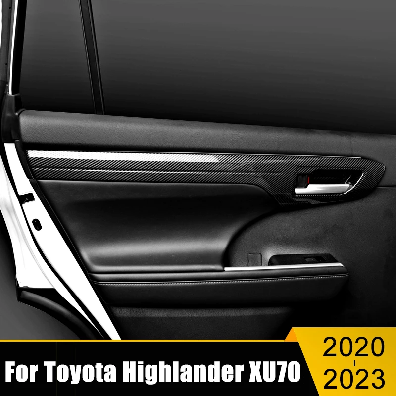 

Car Accessories For Toyota Highlander XU70 Kluger 2020 2021 2022 2023 Hybrid ABS Door Handle Frame Strip Cover Trim Stickers