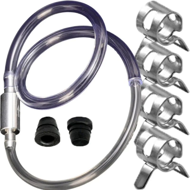 

Brake Bleeder Hose- One Way Check Valve Tube Bleeding Tool Kit for Motorcycle Clutch Brake Fluid Bleeder Hose Pipe Kit