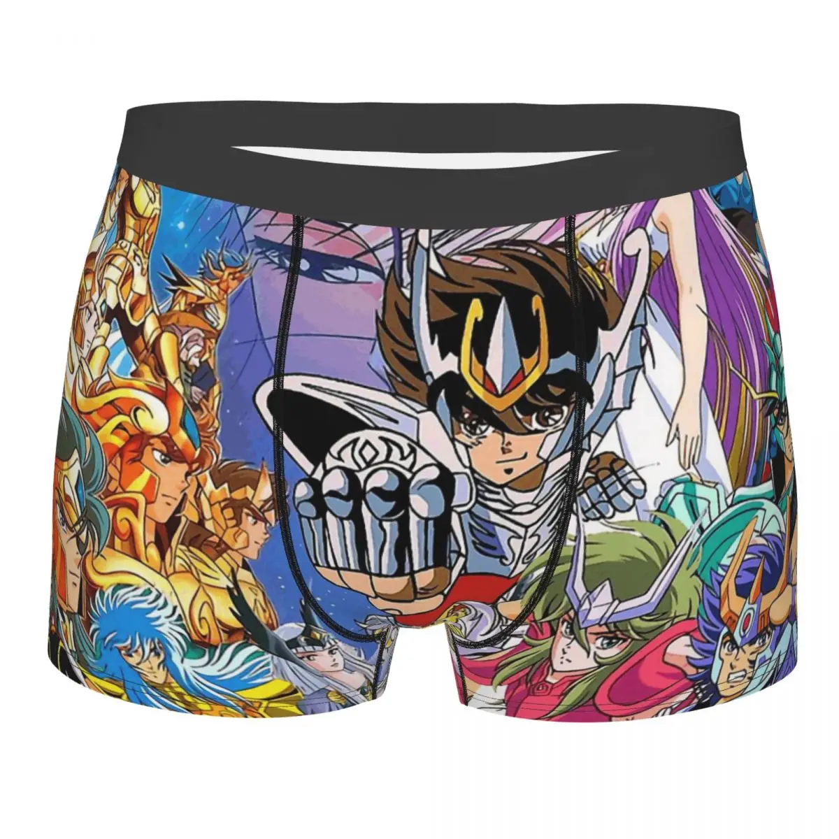 Man\'s Boxer Briefs Saint Seiya Highly Breathable Underwear Top Quality Print Shorts Gift Idea