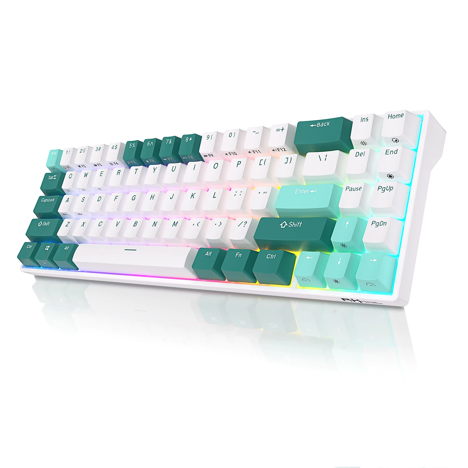 RK71 RK Royal Kludge Russian Gaming Keyboard Wireless Mechanical Keyboard 70% RGB Backlit 71 Keys Bluetooth/USB Typewriter