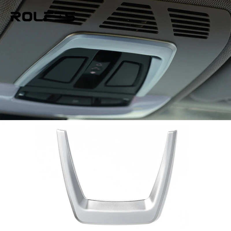 

ROLFES Car Roof Reading Lamp Light Frame Trim Sticker For BMW 1 2 3 4 series F20 F30 F31 F34 X5 X6 F15 F16 Auto Accessories