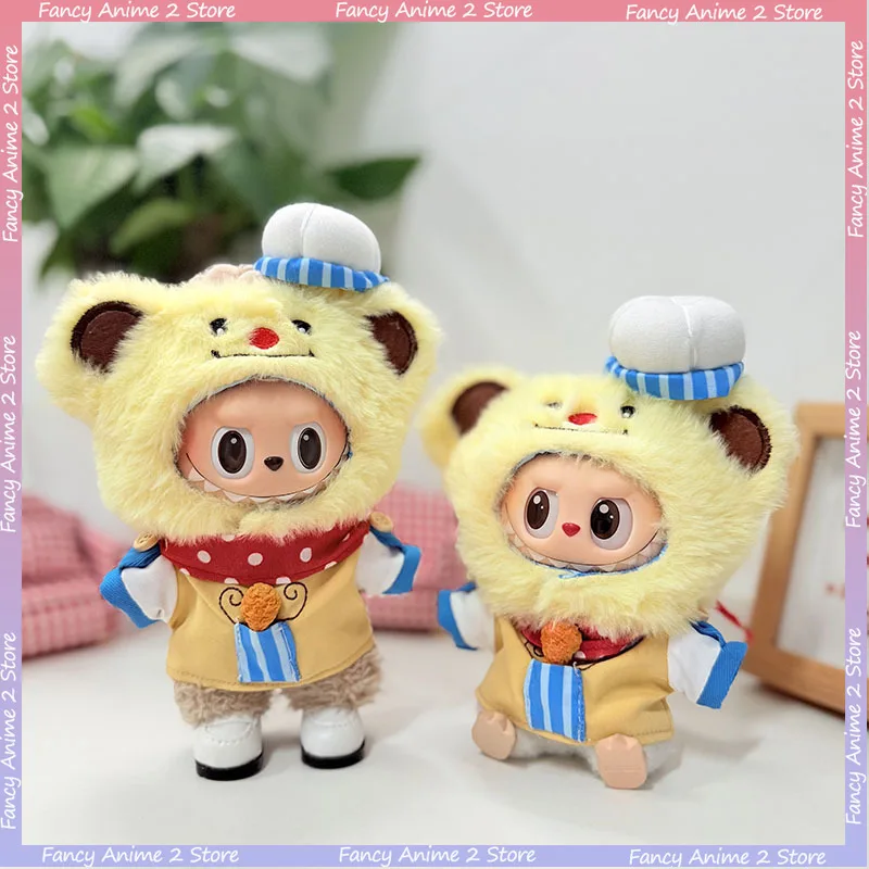 

Милая мультяшная кукла Винни-Пух, одежда, подходит для V1 V2 V3 Labubu, мини-плюшевая кукла, одежда «сделай сам», модные аксессуары