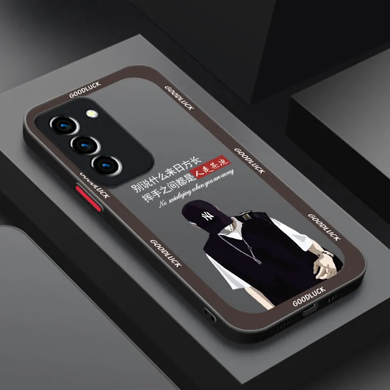 Cool Boys Girls Frosted Translucent Phone Case For Samsung Galaxy A03 Core A02 A10 A12 A20 A21 A50 A70 S A01 A04E A05 A11 image 5