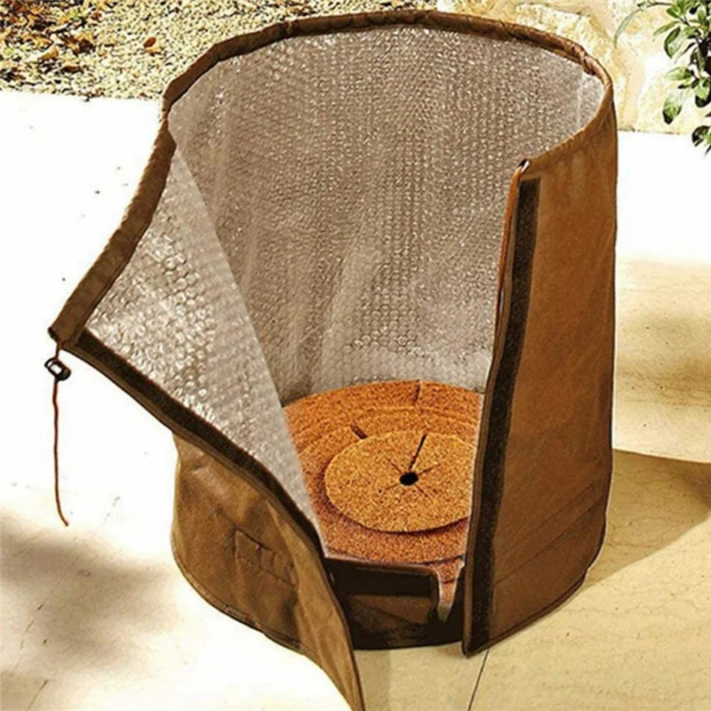 الشتاء بوعاء النبات حقيبة عزل كيس الشتلة الدافئة اناء للزهور Frostproof غطاء دافئ النبات غطاء متجمد أداة سهلة الاستخدام S