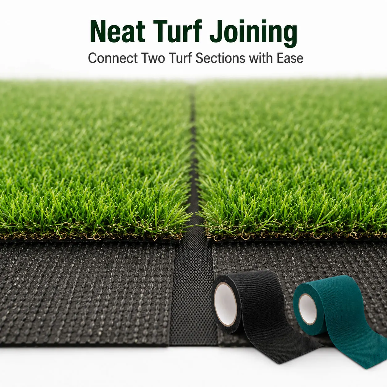 Self Adhesive Artificial Grass Seaming Tape Single Sided Non Woven Turf Joining Tape for Synthetic Lawn Installation