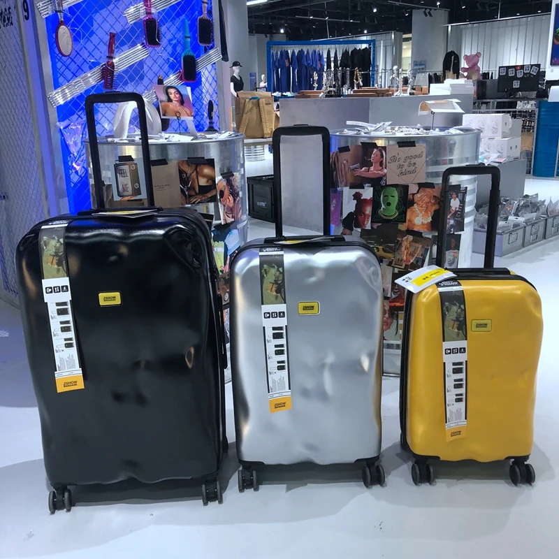 حقيبة ريترو Sle ABS + PC مع عجلات رباعية الاتجاه للسفر وأمتعة نسائية تشي إن مع قضيب سحب 20 بوصة