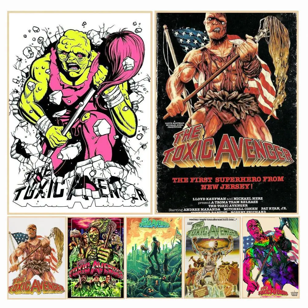 classic movie T-The Toxic Avenger 1984-R Painting Calligraphy Boho Botanical Decor for Living Room Elegant Home Style