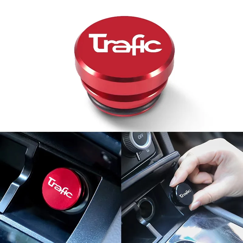 

Car Cigarette Lighter Dustproof Plug Button Cover Accessories For Renault Trafic Logo Protector Waterproof Cover Protective Case