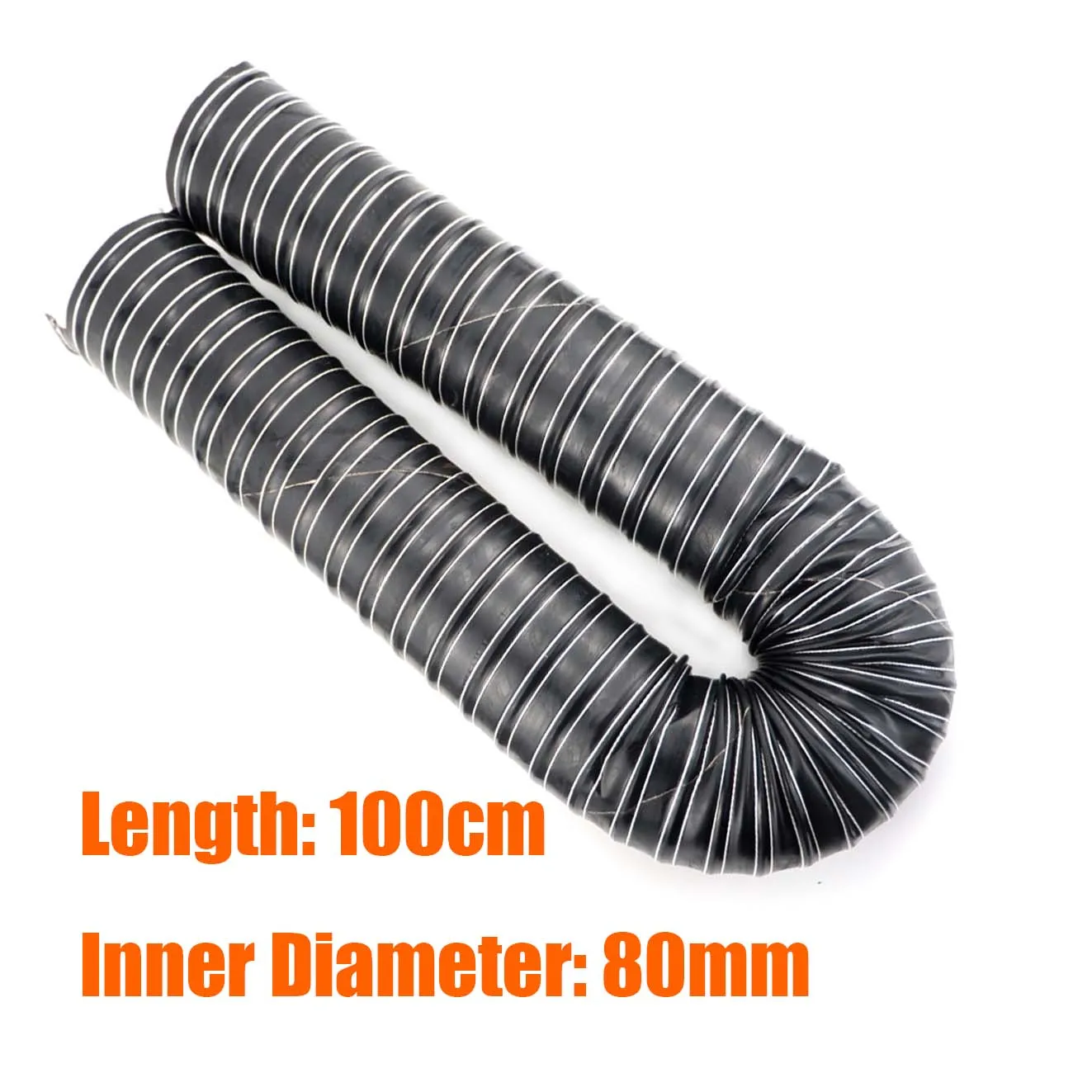 51mm 60mm 76mm 80mm ID Duct Pipe 100cm 200cm Tube Hose Engine Intake Braking High Temp Resistant For Car Camper Truck Caravan image 3