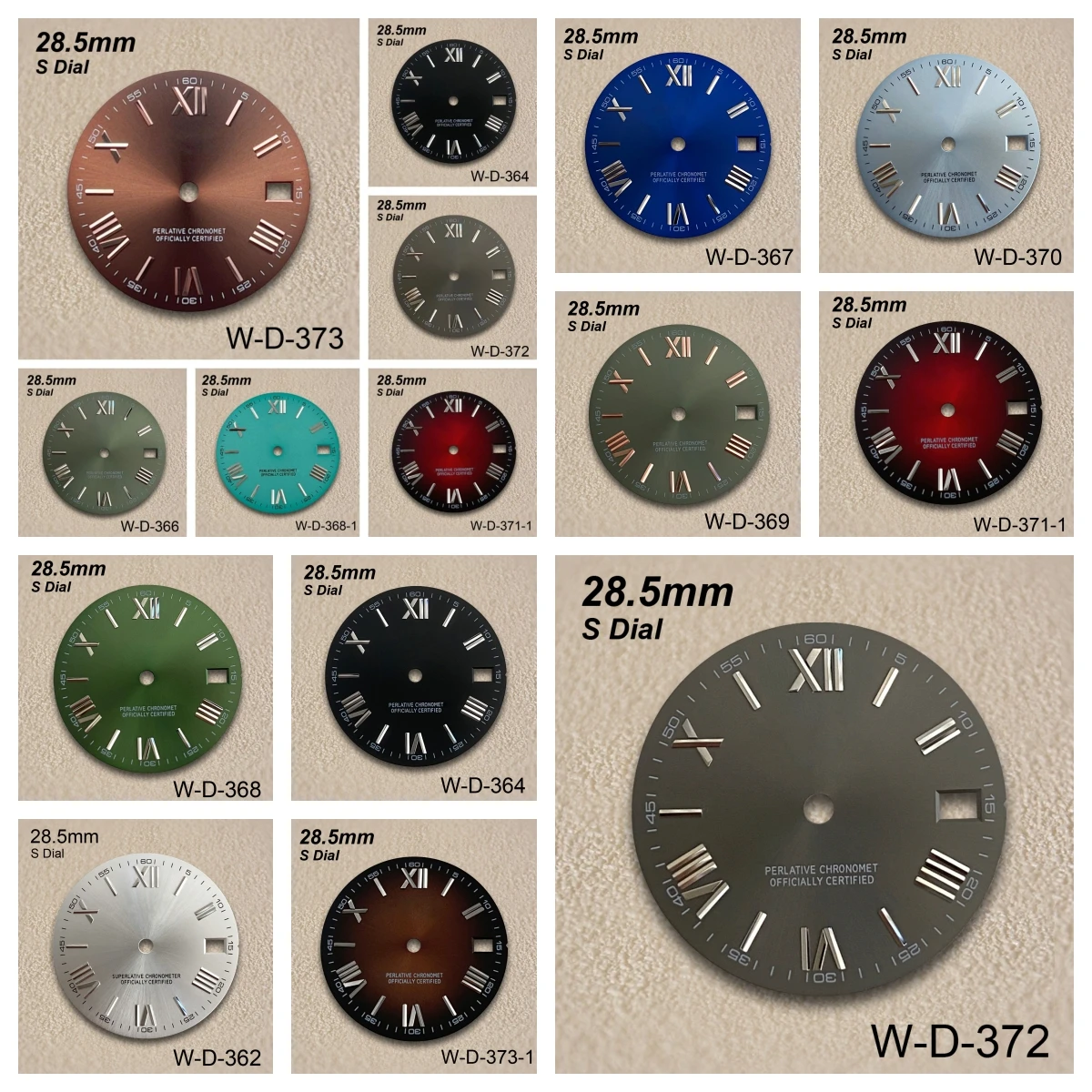 

S Logo Roman Numeral 28.5mm NH35 Dial Suitable For NH35/NH36 Movement High Quality NH35 Accessories ﻿Watch Modification