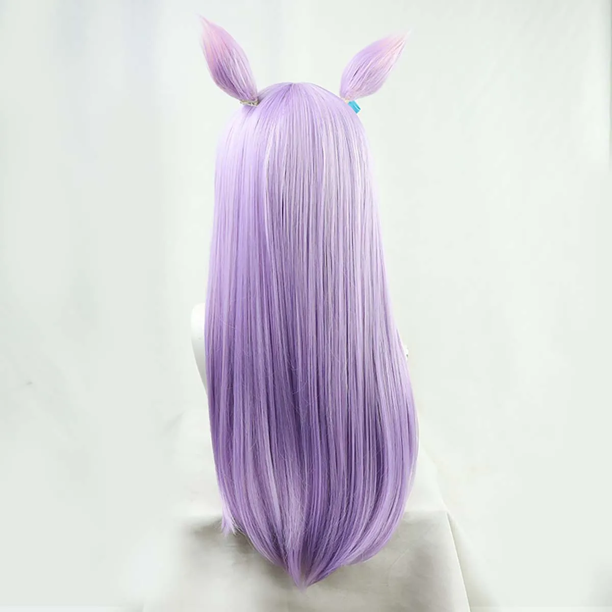 Juego Halloween Live Show Pretty Derby Mejiro McQueen Cosplay peluca púrpura con orejas