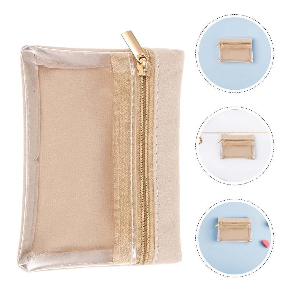 

5Pcs Mini Jewelry Storage Bags Clear Travel Case Zipper Pockets Earrings Rings Bracelets Organizer for Women Travel Jewelry Bag
