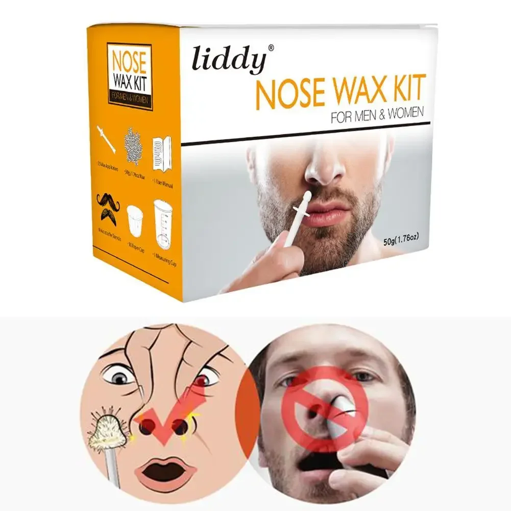 Nose Trimmer Men Nose Hair Remover Waxing Nasal Wax Hair Removal Nose Wax Kit Hair Wax Removal Cosmetic Tool