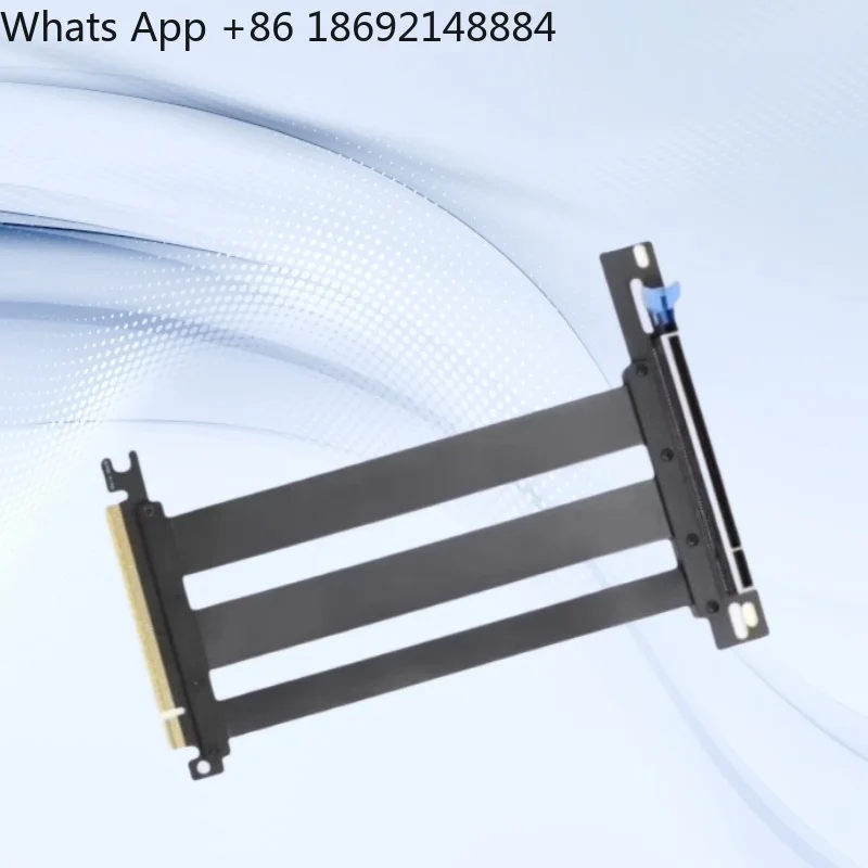 

Graphics Card Extension Cable PCIE5.0 Black White 90 Degree 180 Degree Graphics Card Adapter Cable Extension Cable