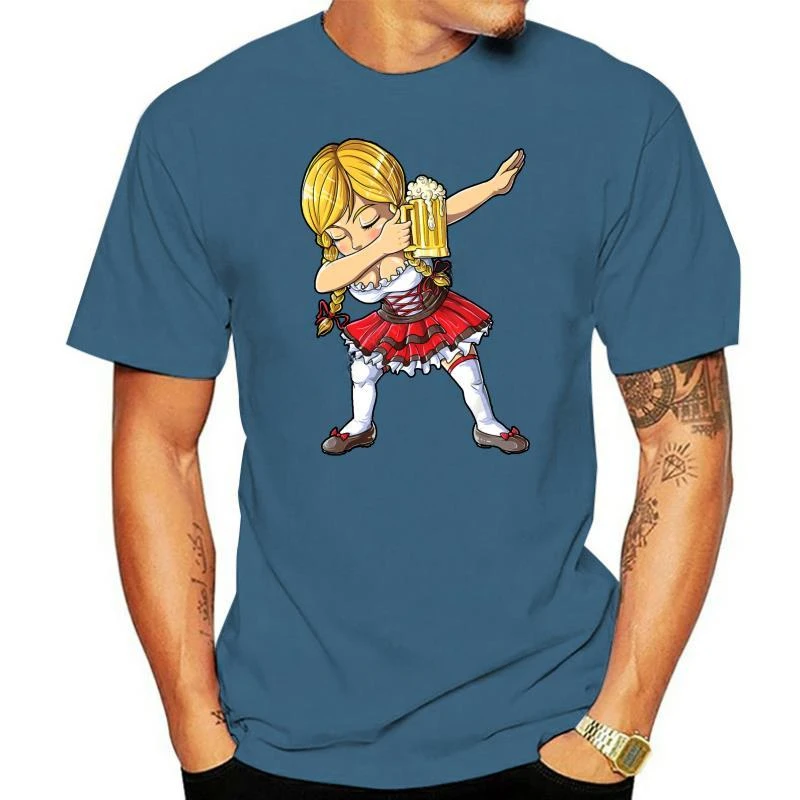 S 5Xl Graphic Tee Shirt New arrived short sleeve unisex tshirts Dabbing German Girl Shirt Oktoberfest Dirndl Beer T-Shirt summer