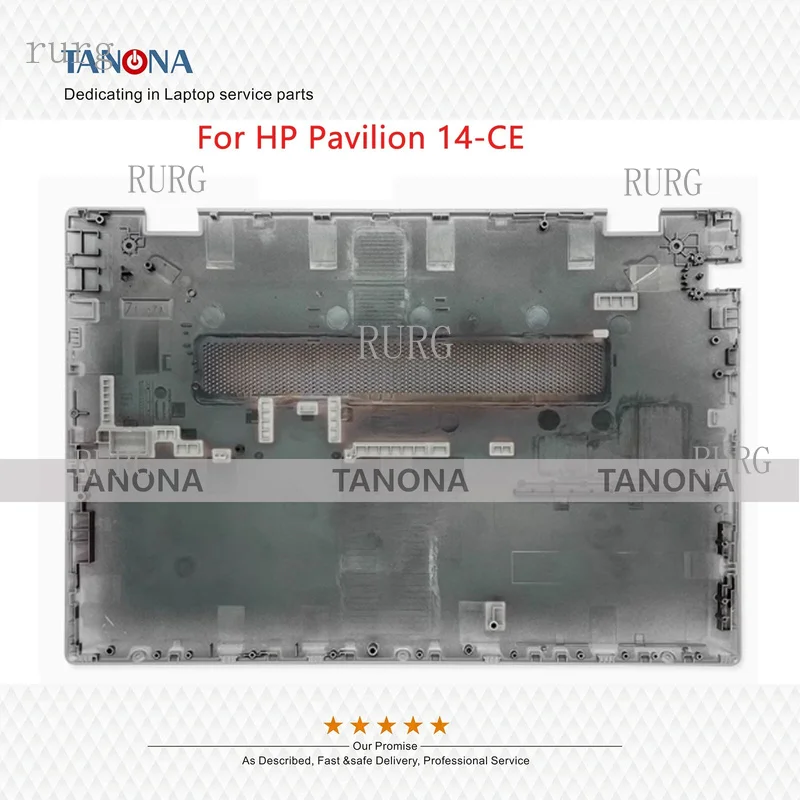 R+ Brand New Bottom Base Cover for HP Pavilion 14-CE, Protective Case, D-Shell, Gold Color