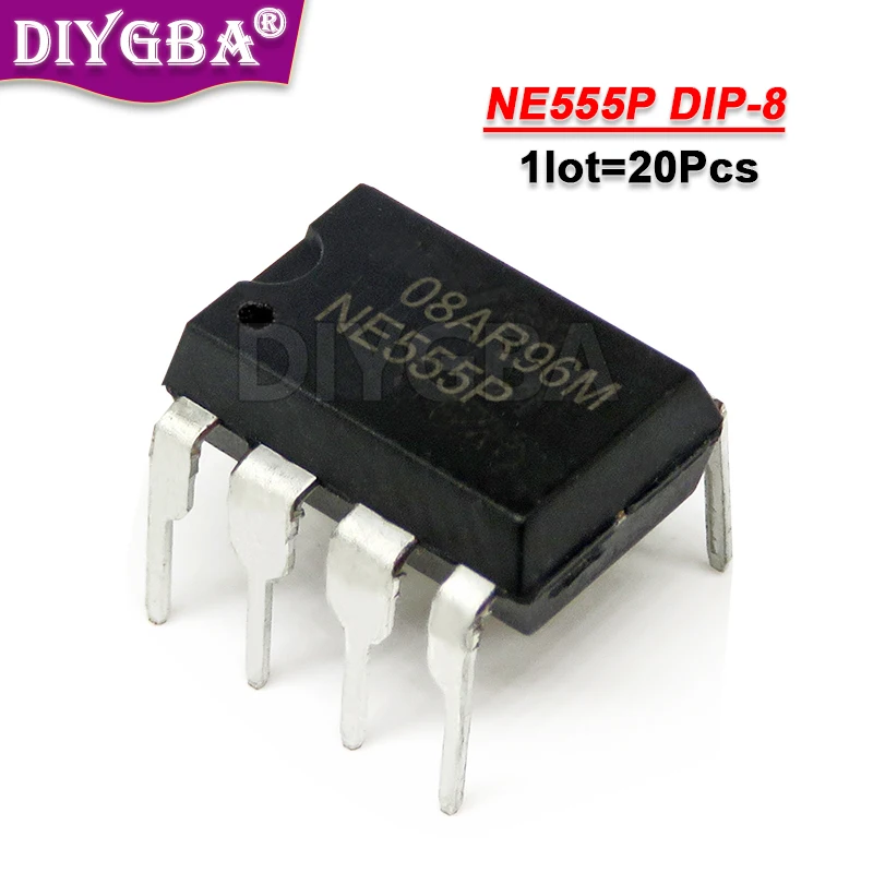 20PCS 100% New NE555P IC NE555 NE555N 555 Timers DIP-8 8 Pin DIP Sockets