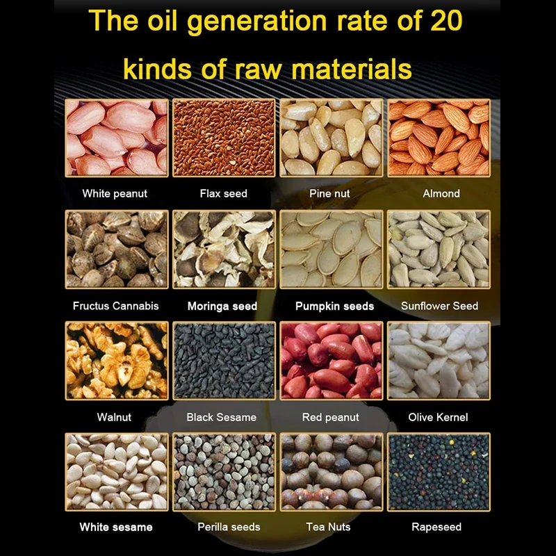 해바라기 미니 오일 프레스 기계, 참깨 땅콩 오일 프레스 기계, 자동 기계, 신제품, 2020 대마
