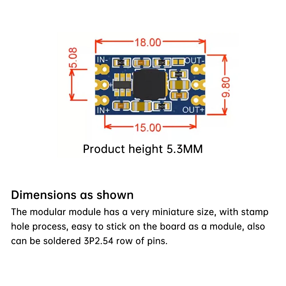 DC-DC Step-down 5-40V to 3.3V/5V/9V/12V Three Terminal Voltage Regulator Board 1.2A Step-down Conversion Power Module