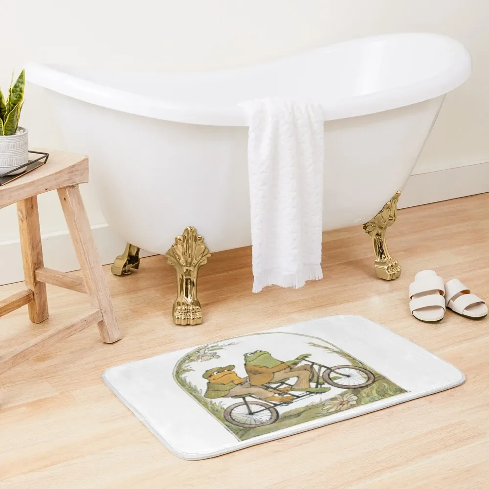 

Frog and Toad Bath Mat Kitchen Carpet Water Absorbent Non-Slip Bathtub Mat