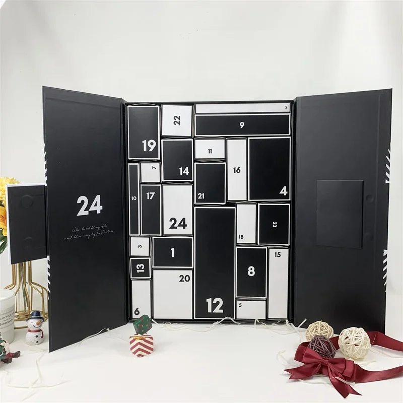 Customization.Christmas Advent Calendar 2023 Refillable Christmas Countdown Calendar with 24 Gift Boxes