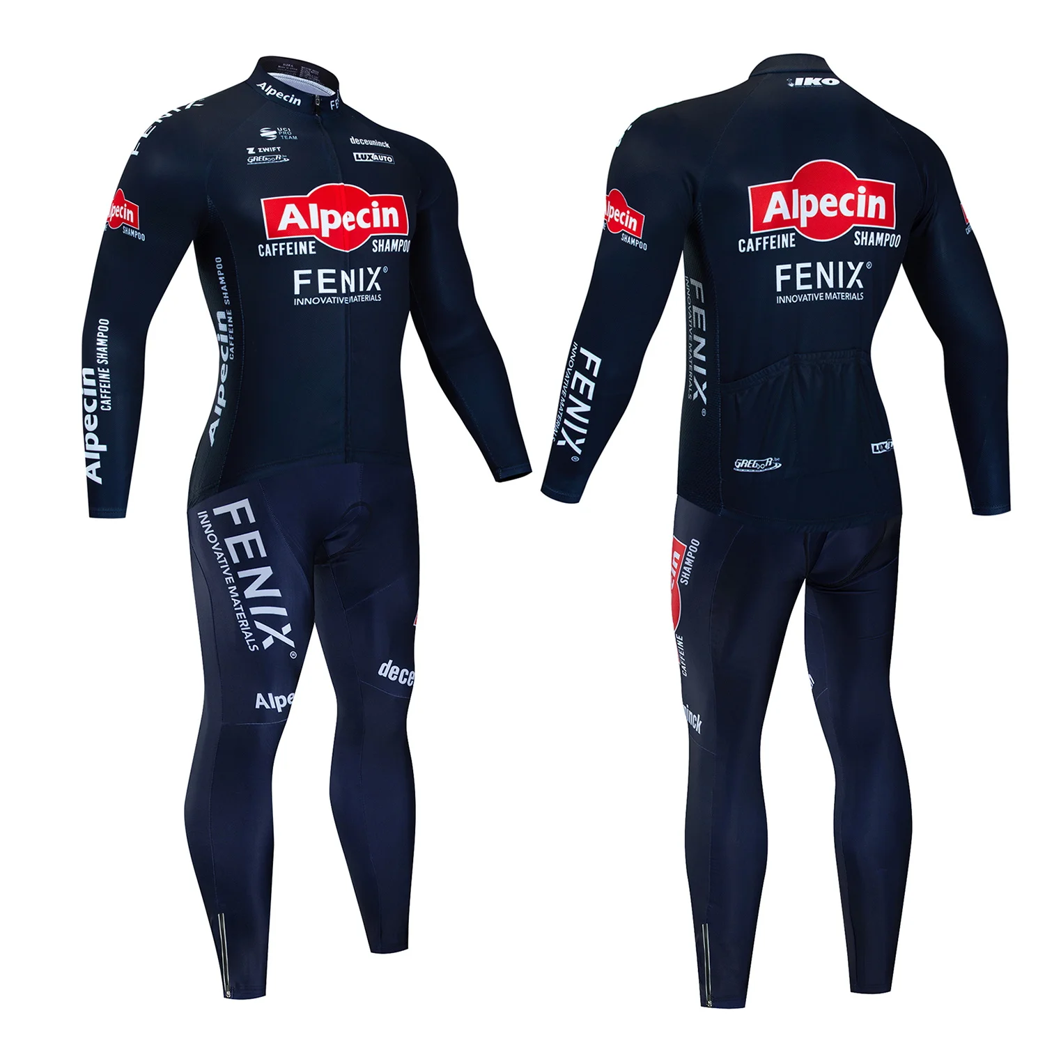 Alpecin Neue Team Atmungsaktive Langarm Männer Radfahren Jersey Set MTB Fahrrad Kleidung Herbst Fahrrad Kleidung Maillot Ropa Ciclismo – Detail 5