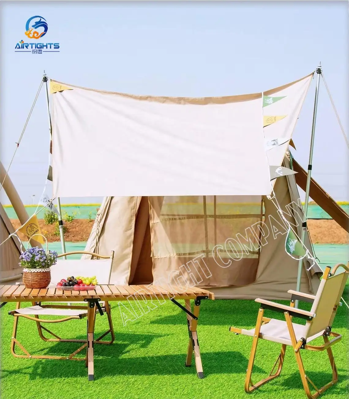 

Factory Wholesale Price Inflatable Shelter HOT Inflatable Airtight Glamping Tent for Camping or Family Travel