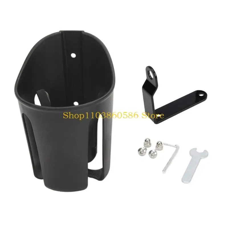 

242A Universal Motorcycle Electric Scooter Cup Holder Coffee Mug Mount Adjustable Width Plastic Water Bottle Holder for Bike