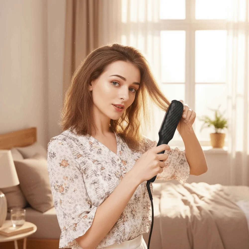 

Быстронагреваемый выпрямитель для волос, интеллектуальный контроль температуры, электрические щипцы для завивки волос, портативный утюжок, ежедневный уход за волосами