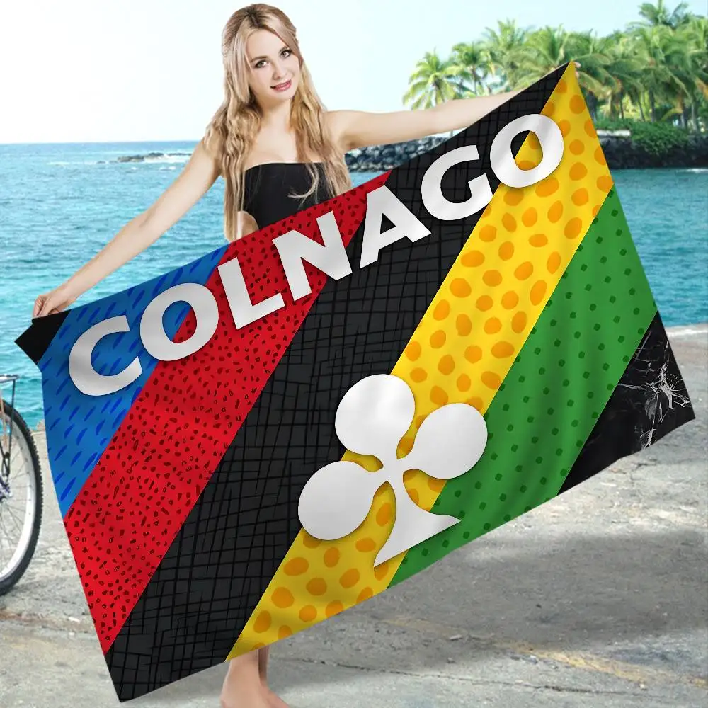 Bicycle C-Colnago Logo Big Microfiber Beach Towels Quick Dry Towel Sand Beach Towels Pool Towel for Travel Swim Pool Yoga
