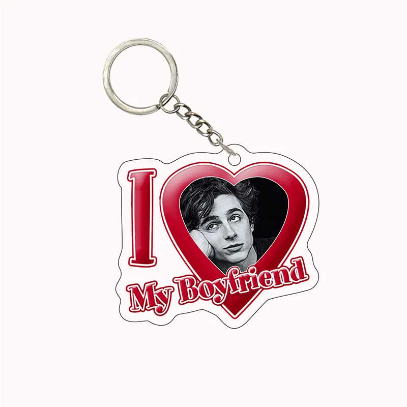 Custom I Love My Boyfriend Girlfriend Heart Keychain for Women Accessories Bf Gf Key Chain Ring Keychains Jewelry Couple Gift