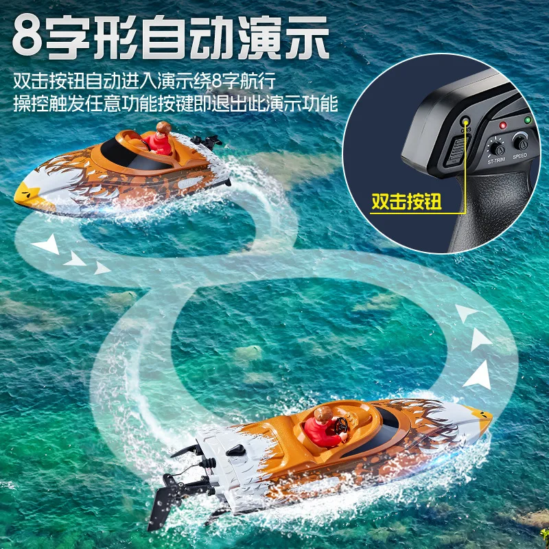 hj822-barca-telecomandata-ad-alta-velocita-flip-reset-illuminazione-caratteristica-rc-yacht-giochi-d'acqua-per-bambini-modello-di-nave-veloce