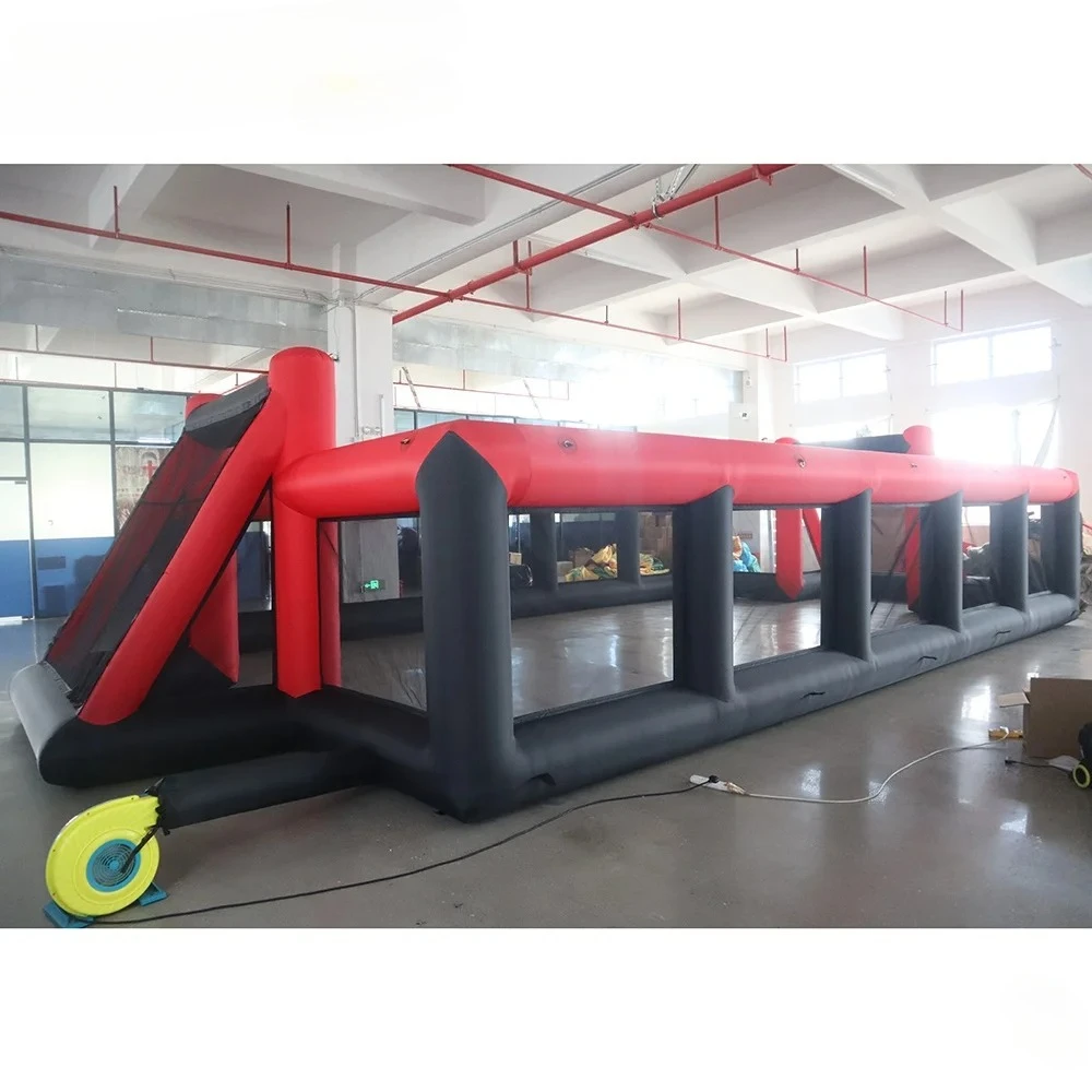 fast air ship to door, 12x6m Custom Inflatable Soccer Field, outdoor portable Inflatable Football Pitch/ Football Court Arena