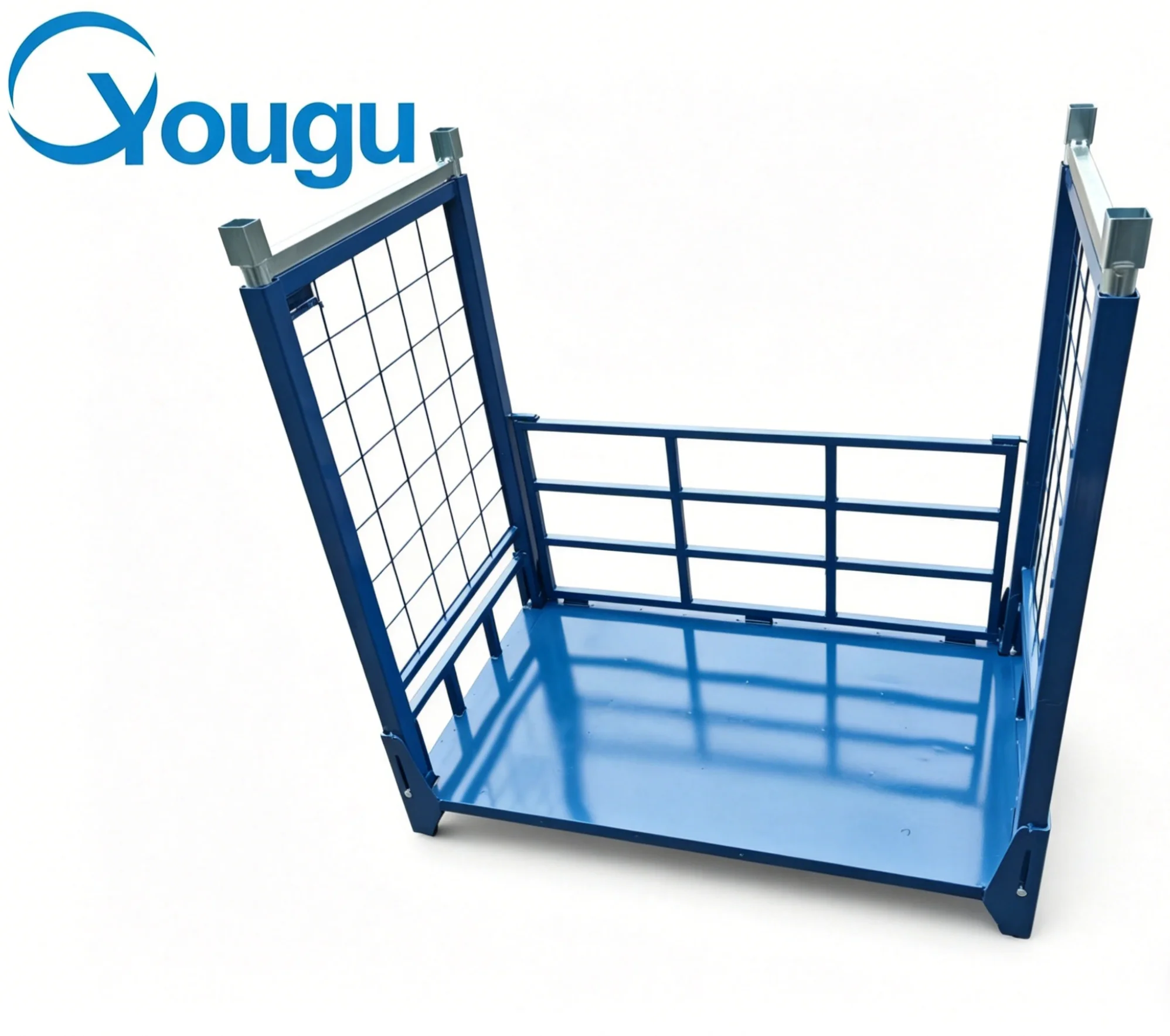 OEM Customized Safety Wire Mesh Metal Express Parcel Sorting Logistics Transport Rolling Storage Containers