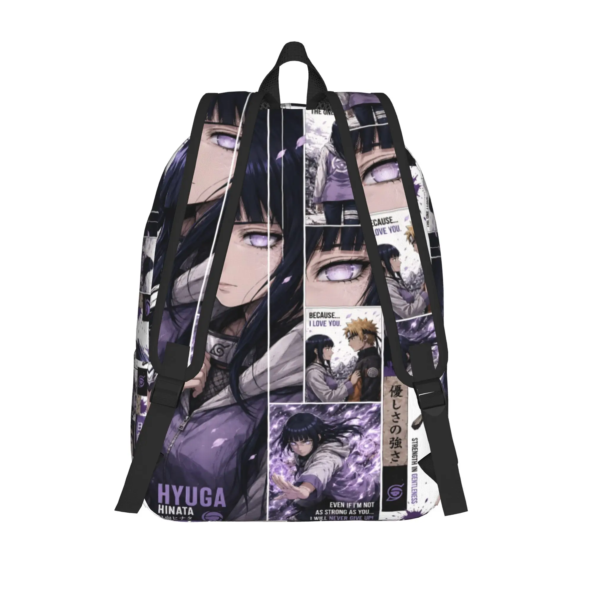 Fashion Naruto Anime Theme Backpack Hinata Mochilas Versatile School Large Capacity Rucksack