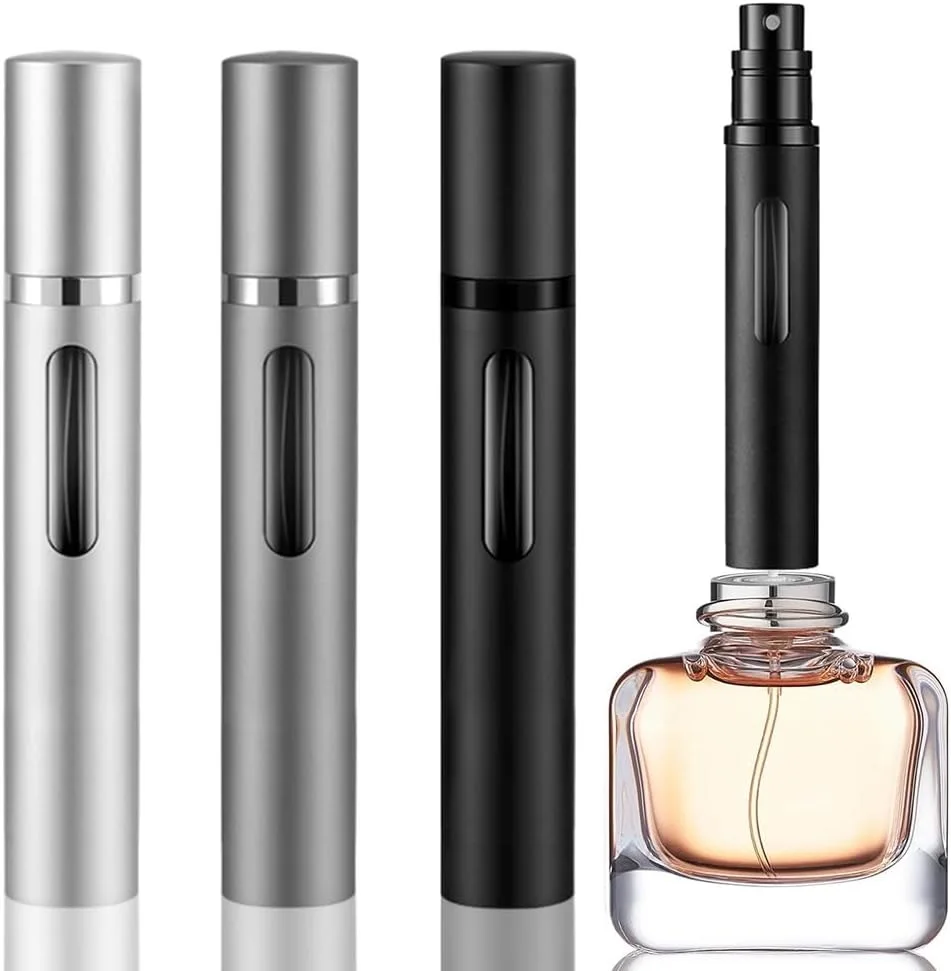 10ml glass liner aluminum alloy shell nano mist nozzle bottom filling perfume sub bottle spray bottle